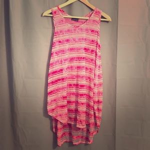 Pink - Flared Skirt Tank Dress - Jordan Taylor Beachwear